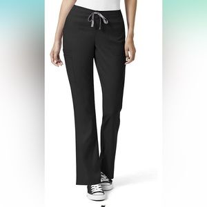 WonderWink Pro XL black scrub moderate flare cargo pants X-large
